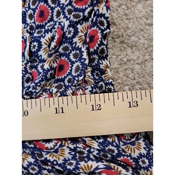 Lost In Lunar Sangria Romper Sz 4 100% Cotton Floral Long Sleeve Bohemian Casual - Picture 8 of 11